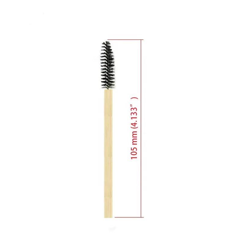 Wood mascara brush