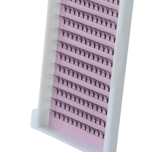 10D premade fans short root