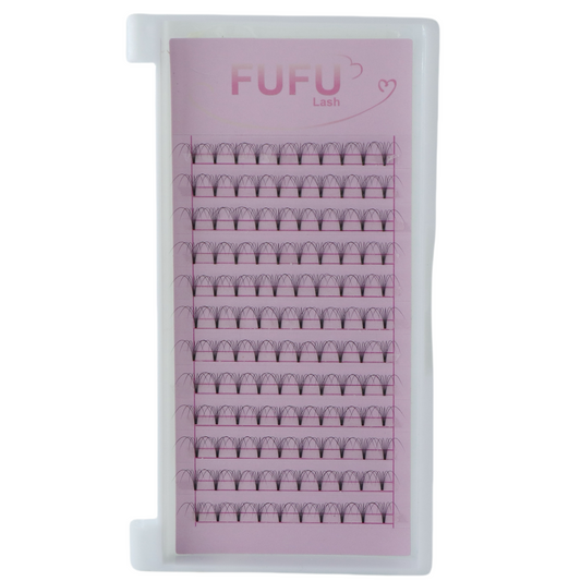 6D premade fans short root