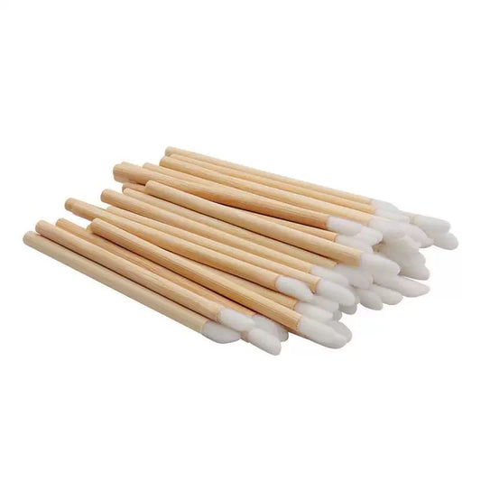 Wood lip brush