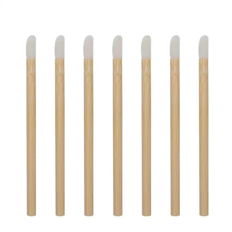 Wood lip brush